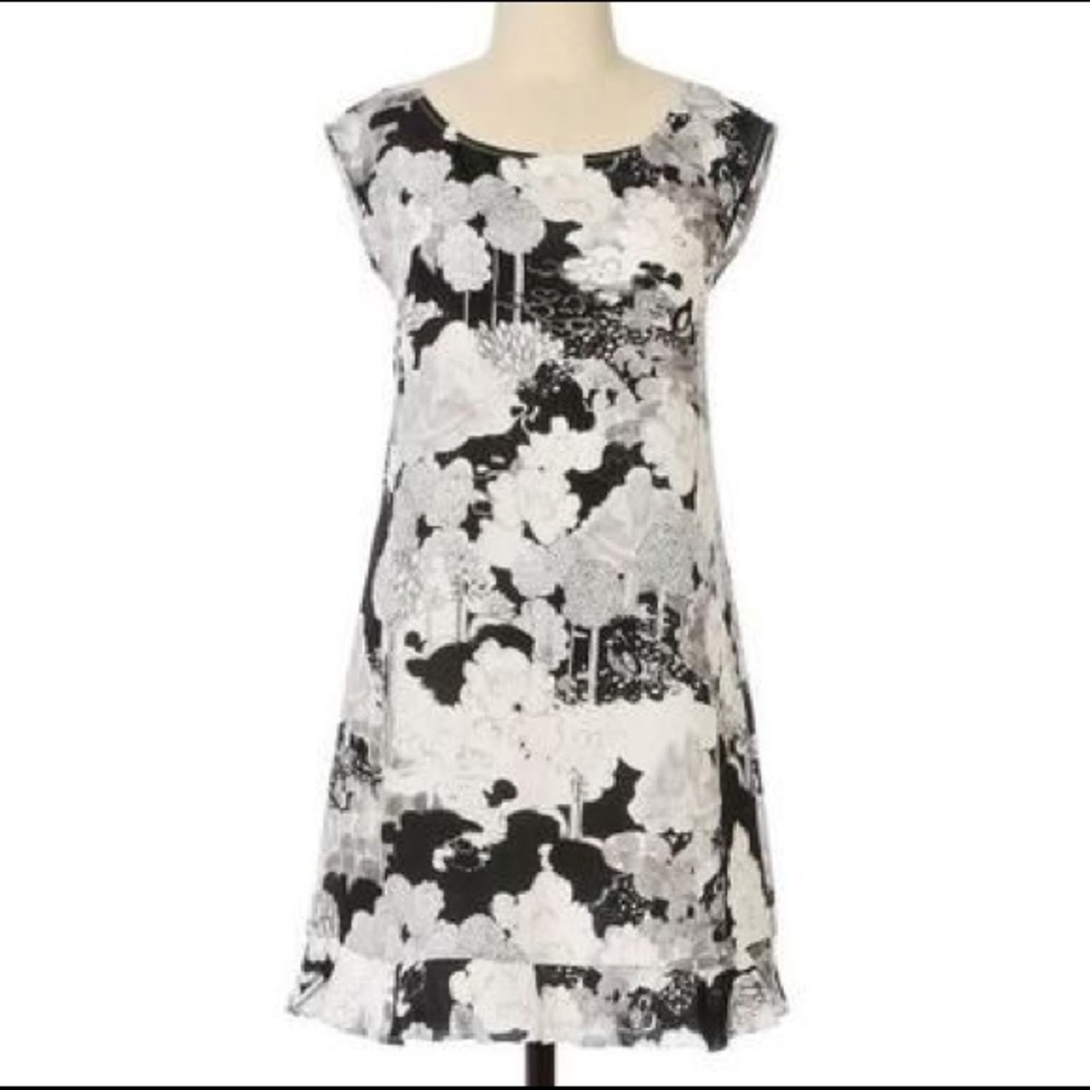 anthro // moulinette sœurs shades of grey dress